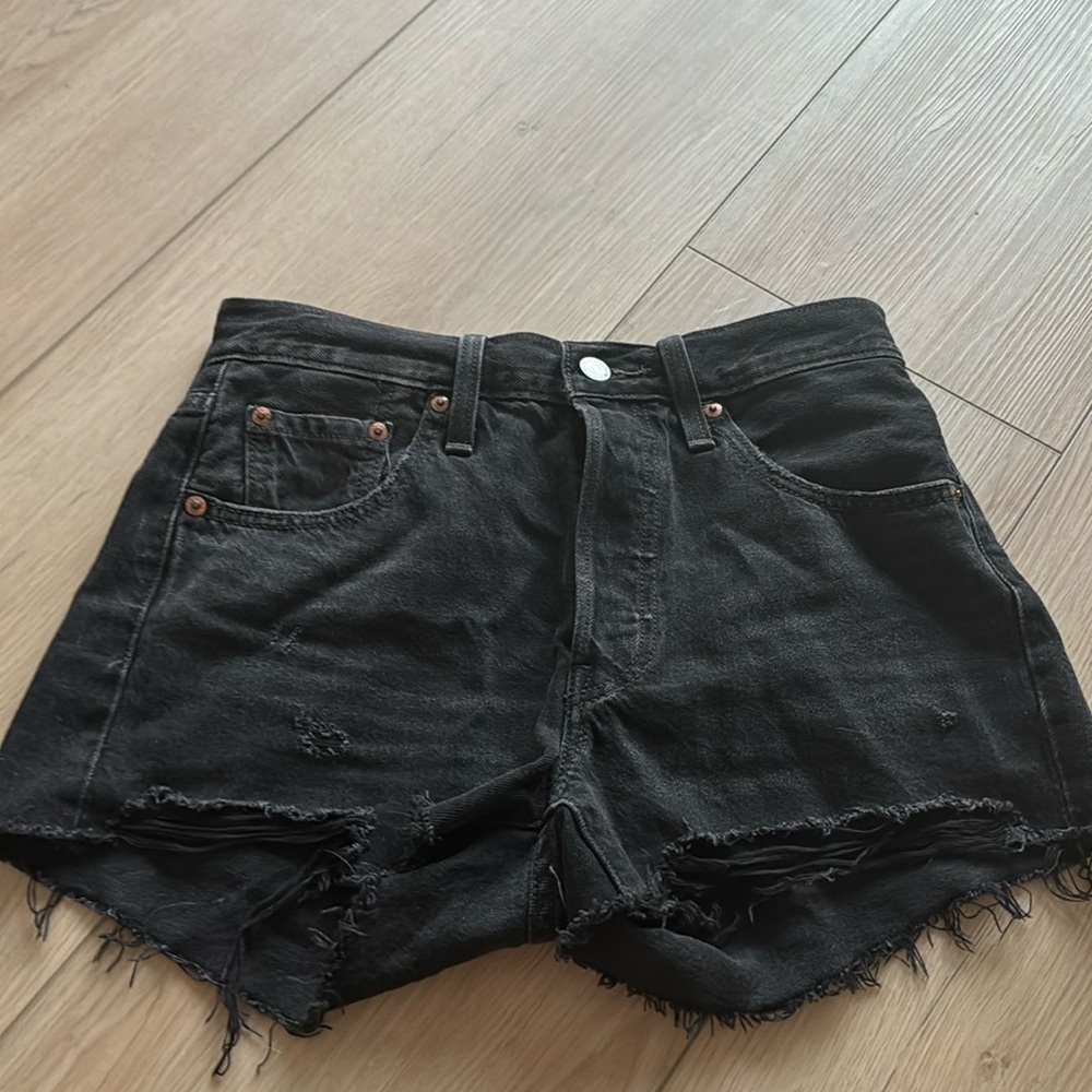 Black Levi 501 shorts, only worn maybe 2 times